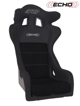 Picture of PRP Echo Composite Seat- Black (PRP Black Outline/Delta Black- Black Stitching)