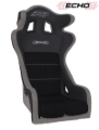 Picture of PRP Echo Composite Seat- Black/Grey (PRP Silver Outline/Delta Silver- Silver Stitching)