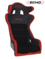 Picture of PRP Echo Composite Seat- Black/Red (PRP Red Outline/Delta Red- Red Stitching)