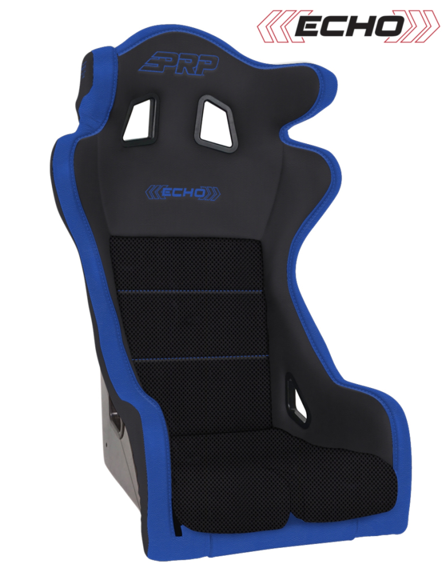 Picture of PRP Echo Composite Seat- Black/Blue (PRP Blue Outline/Delta Blue- Blue Stitching)
