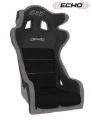 Picture of PRP Echo Composite Seat- Black/Grey (PRP Silver Outline/Delta Silver- Silver Stitching)