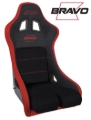 Picture of PRP Bravo Composite Seat- Black/Red (PRP Red Outline/Bravo Red- Red Stitching)