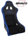 Picture of PRP Bravo Composite Seat- Black/Blue (PRP Blue Outline/Bravo Blue- Blue Stitching)