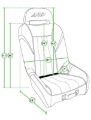Picture of PRP Seats PRP Powersport GTSE UTV Seat - A5701-PORXP-203