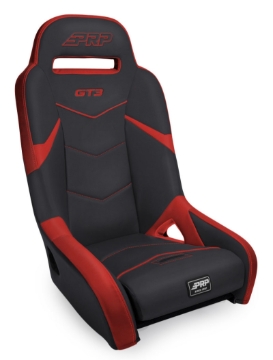 Picture of PRP GT3 Rear Suspension Seat- Black/Red