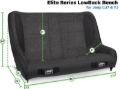 Picture of PRP Jeep CJ-7/Wrangler YJ Elite Series Suspension Bench Seat