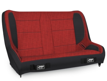 Picture of PRP Jeep CJ-7/Wrangler YJ Elite Series Rear Bench- Red