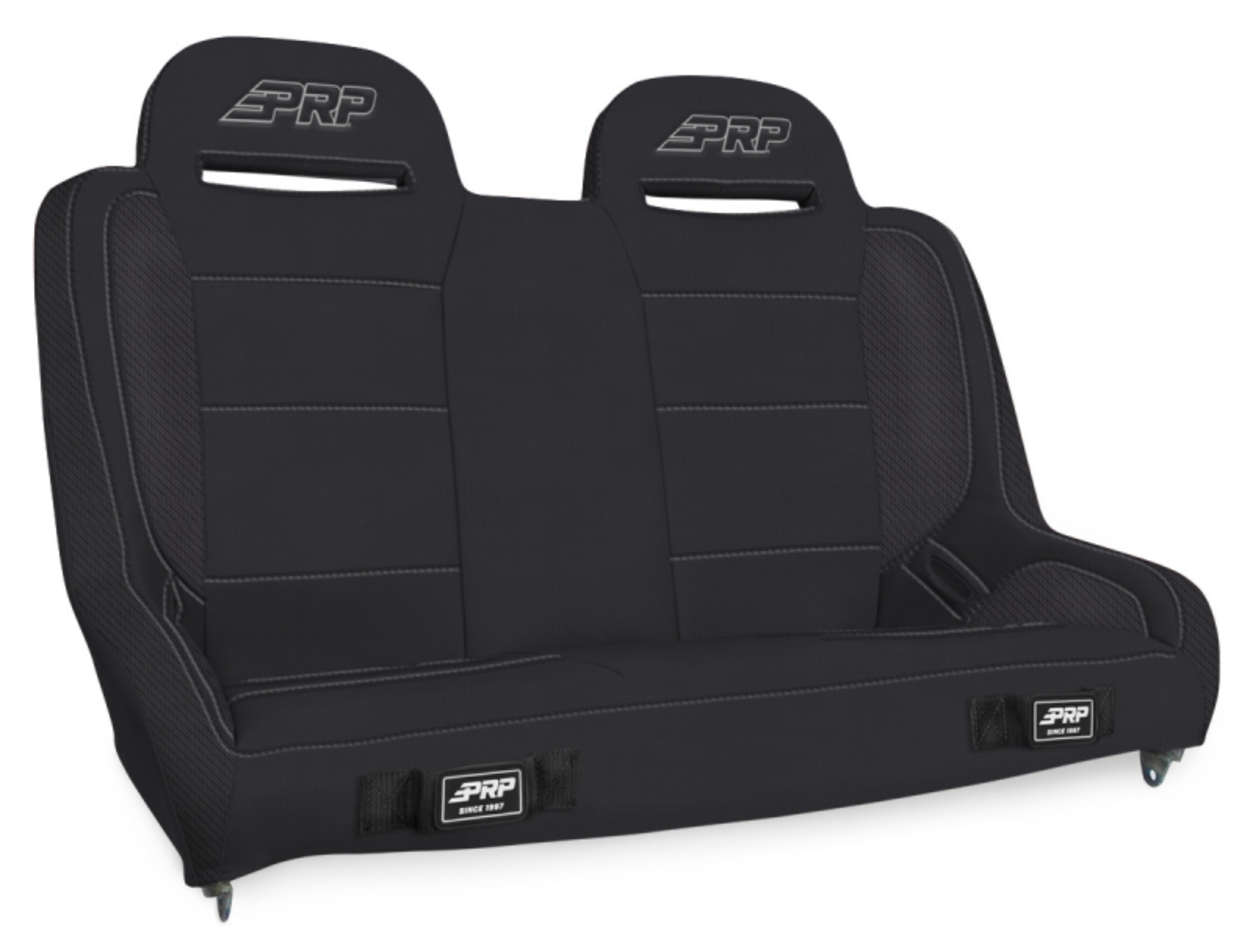 Picture of PRP Jeep Wrangler JKU/JLU Elite Series Rear Bench- Black Vinyl