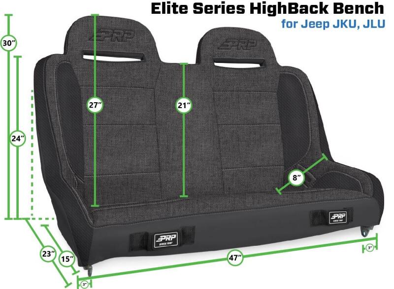 Picture of PRP Seats PRP Elite Series Bench - A9247