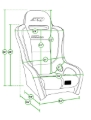 Picture of PRP Podium Elite Suspension Seat- Red/Black