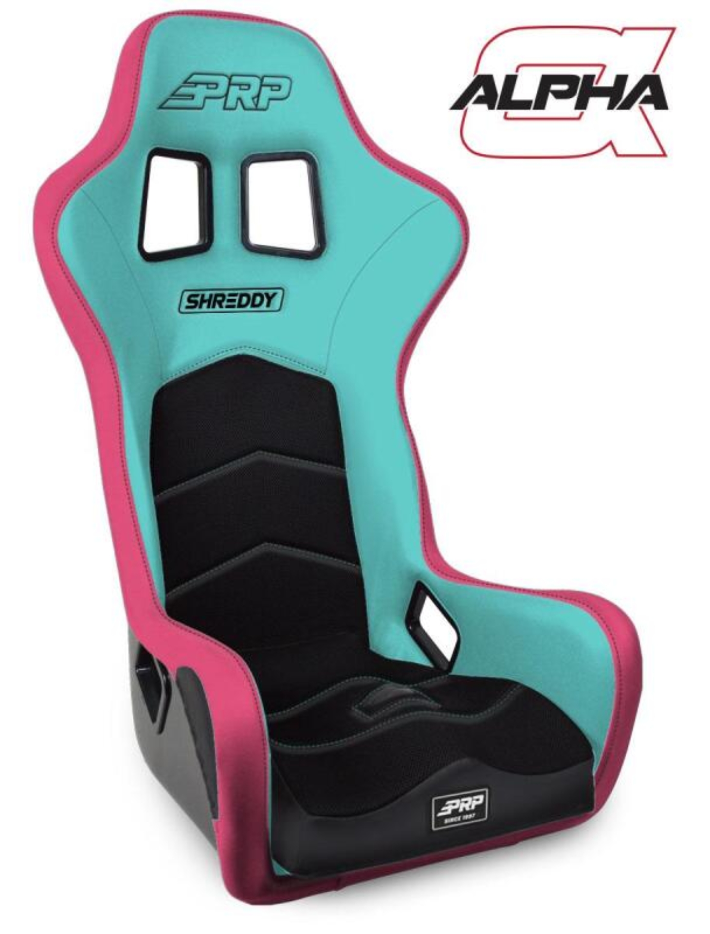 Picture of PRP Shreddy Alpha Composite Seat Black- Pink/Teal