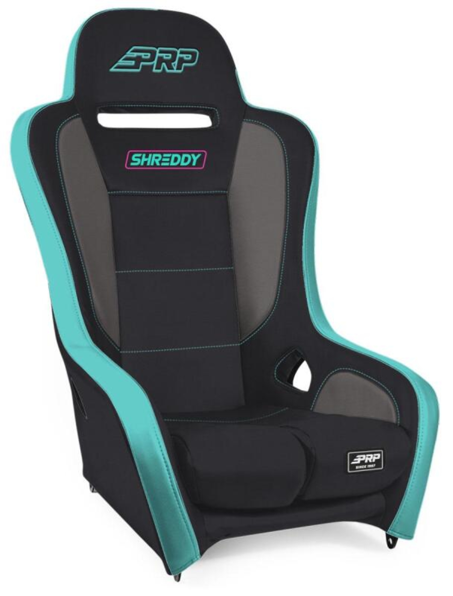 Picture of PRP Shreddy Podium Suspension Seat - Black/Teal