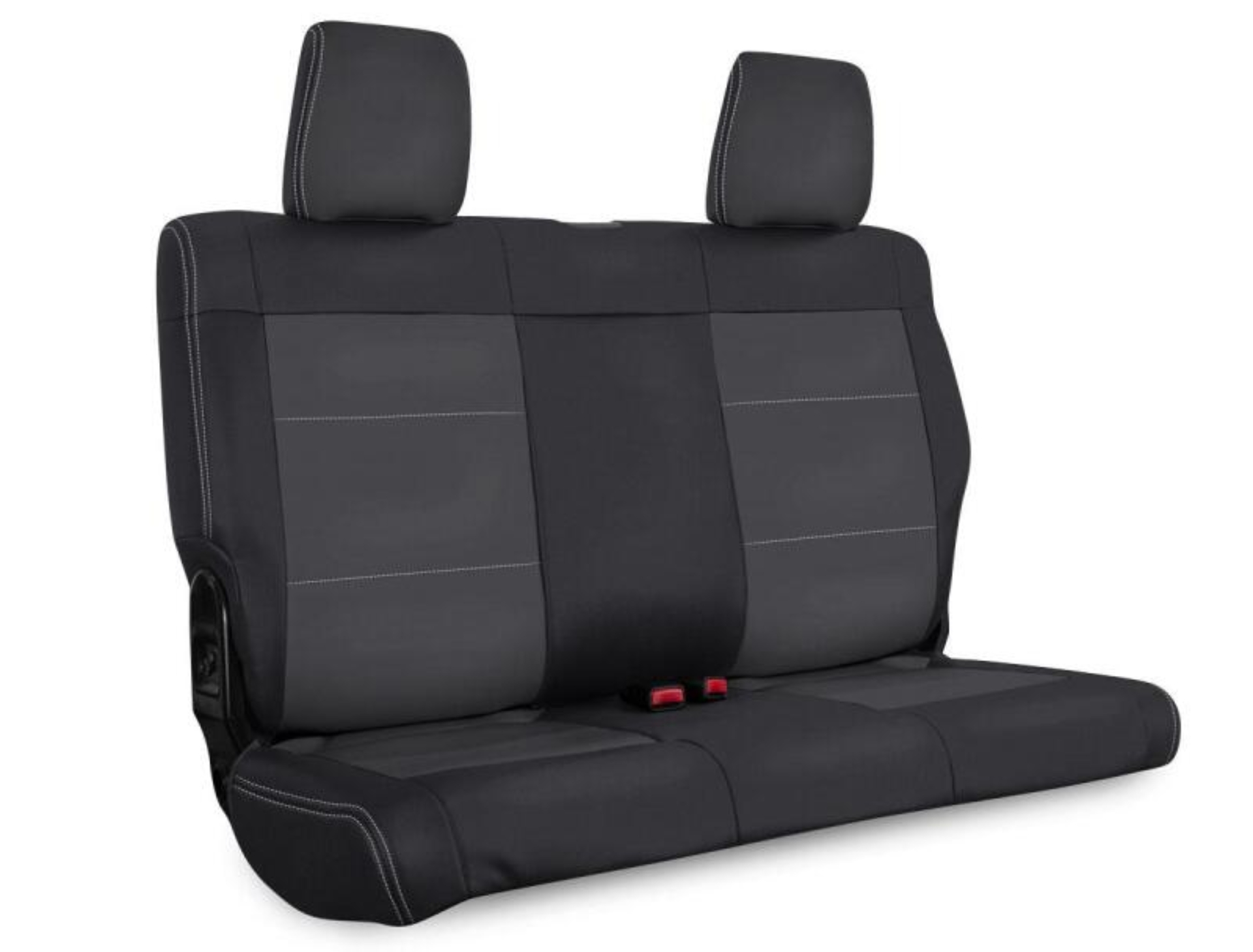 Picture of PRP 07-10 Jeep Wrangler JK Rear Seat Covers/2 door - Black/Grey