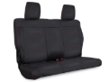 Picture of PRP 07-10 Jeep Wrangler JK Rear Seat Covers/2 door - Black with Red Stitching