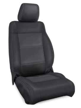 Picture of PRP 11-12 Jeep Wrangler JK Front Seat Covers/2 door or 4 door (Pair) - Black/Grey
