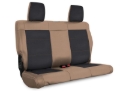 Picture of PRP 07-10 Jeep Wrangler JK Rear Seat Covers/2 door - Black/Tan