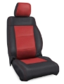 Picture of PRP 07-10 Jeep Wrangler JK Front Seat Covers/2 door or 4 door (Pair) - Black/Red