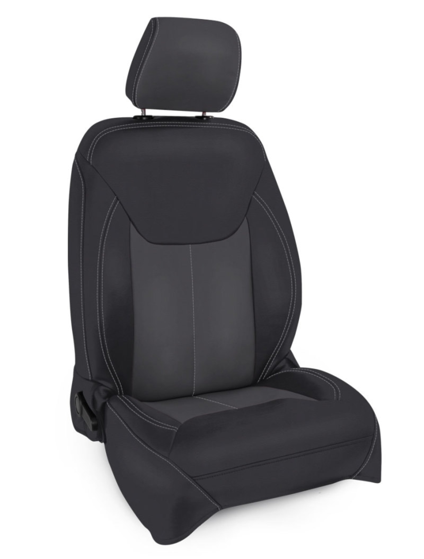 Picture of PRP 13-18 Jeep Wrangler JK Front Seat Covers/2 door or 4 door (Pair) - Black/Grey