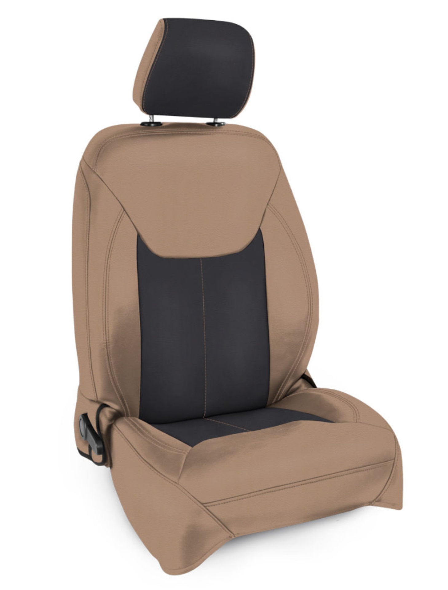 Picture of PRP 13-18 Jeep Wrangler JK Front Seat Covers/2 door or 4 door (Pair) - Black/Tan