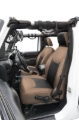 Picture of PRP 13-18 Jeep Wrangler JK Front Seat Covers/2 door or 4 door (Pair) - Black/Tan
