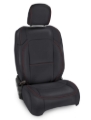 Picture of PRP 2018+ Jeep Wrangler JL/2 door/Rubicon  Front Seat Covers (Pair) - Black with Red Stitching