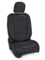 Picture of PRP 2018+ Jeep Wrangler JL/2 door/Rubicon  Front Seat Covers (Pair) - Black with Red Stitching