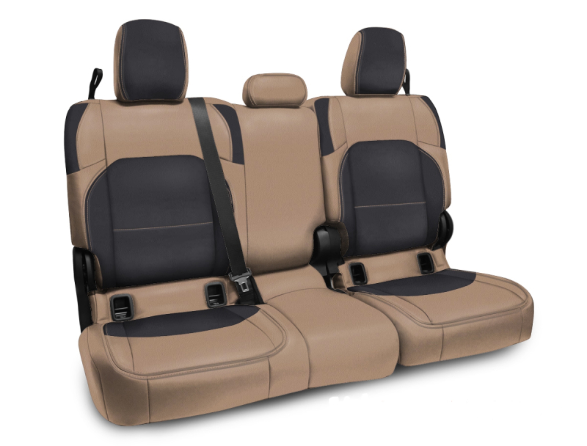 Picture of PRP  2020+Jeep Gladiator JT Rear Bench Cover with Cloth Interior - Black/Tan