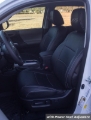Picture of PRP 2016+ Toyota Tacoma Front Seat Covers with Electric Seat Adjusters (Pair) - Black/Grey