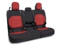 Picture of PRP 2020+ Jeep Gladiator JT Rear Bench Cover with Leather Interior - Black/Red