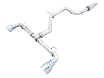 Picture of AWE Tuning 2022 VW GTI MK8 Track Edition Exhaust - Chrome Silver Tips
