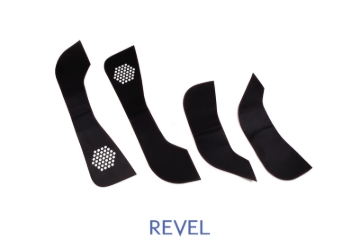 Picture of Revel GT Design Kick Panel Cover (Red Stitch) 16-19 Tesla Model 3 - 4 Pieces