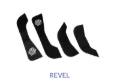 Picture of Revel GT Design Kick Panel Cover (White Stitch) 16-19 Tesla Model 3 - 4 Pieces
