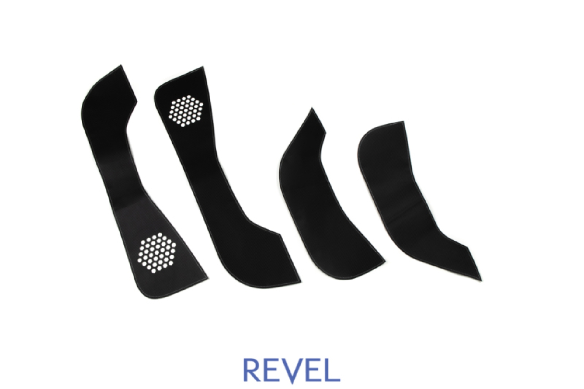 Picture of Revel GT Design Kick Panel Cover (White Stitch) 16-19 Tesla Model 3 - 4 Pieces
