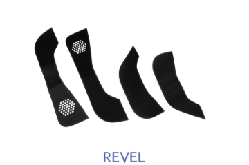 Picture of Revel GT Design Kick Panel Cover (White Stitch) 16-19 Tesla Model 3 - 4 Pieces