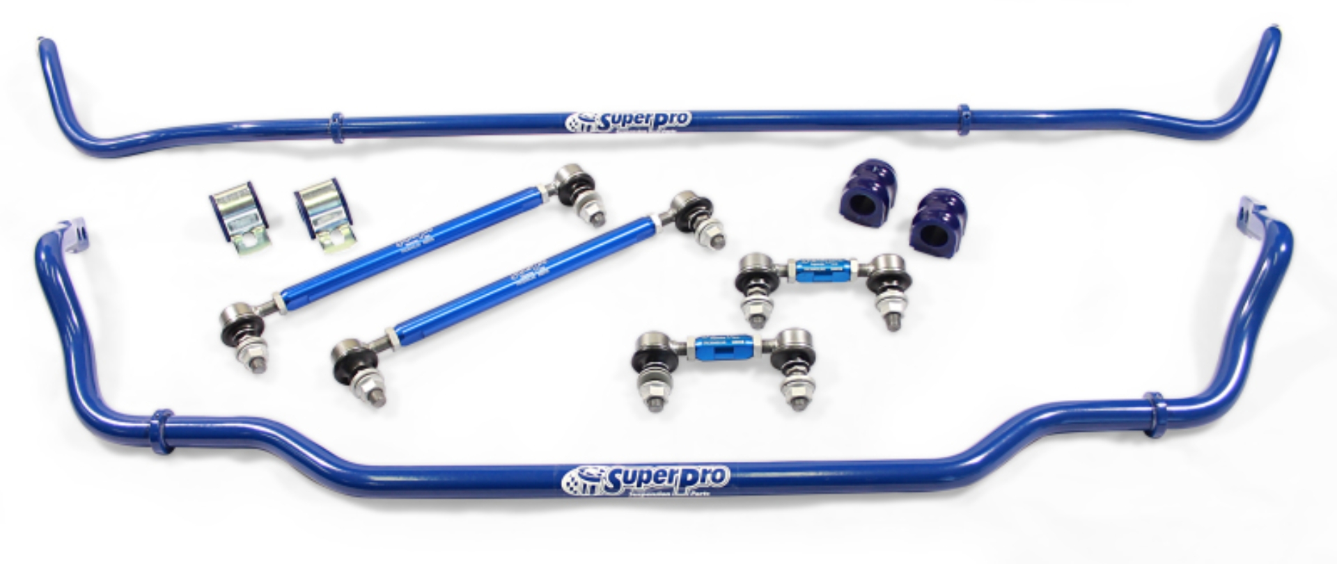 Picture of SuperPro 2018 Kia Stinger Base Front / Rear 24mm F/18mm Rear Adjustable Sway Bar and Link Set