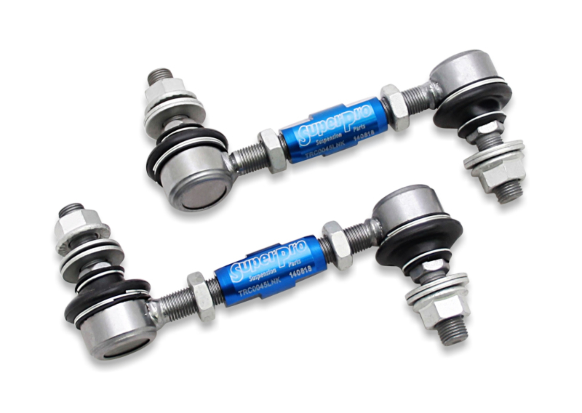 Picture of SuperPro 2018 Kia Stinger Base Rear HD Adjustable End Link Set (12mm Studs 125mm-145mm)