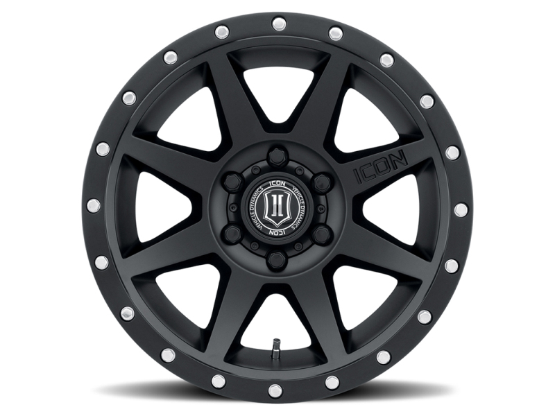 Picture of ICON Rebound 17x8.5 6x5.5 25mm Offset 5.75in BS 95.1mm Bore Satin Black Wheel