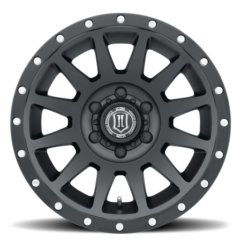 Picture of ICON Compression 18x9 6x5.5 25mm Offset 6in BS 95.1mm Bore Satin Black Wheel