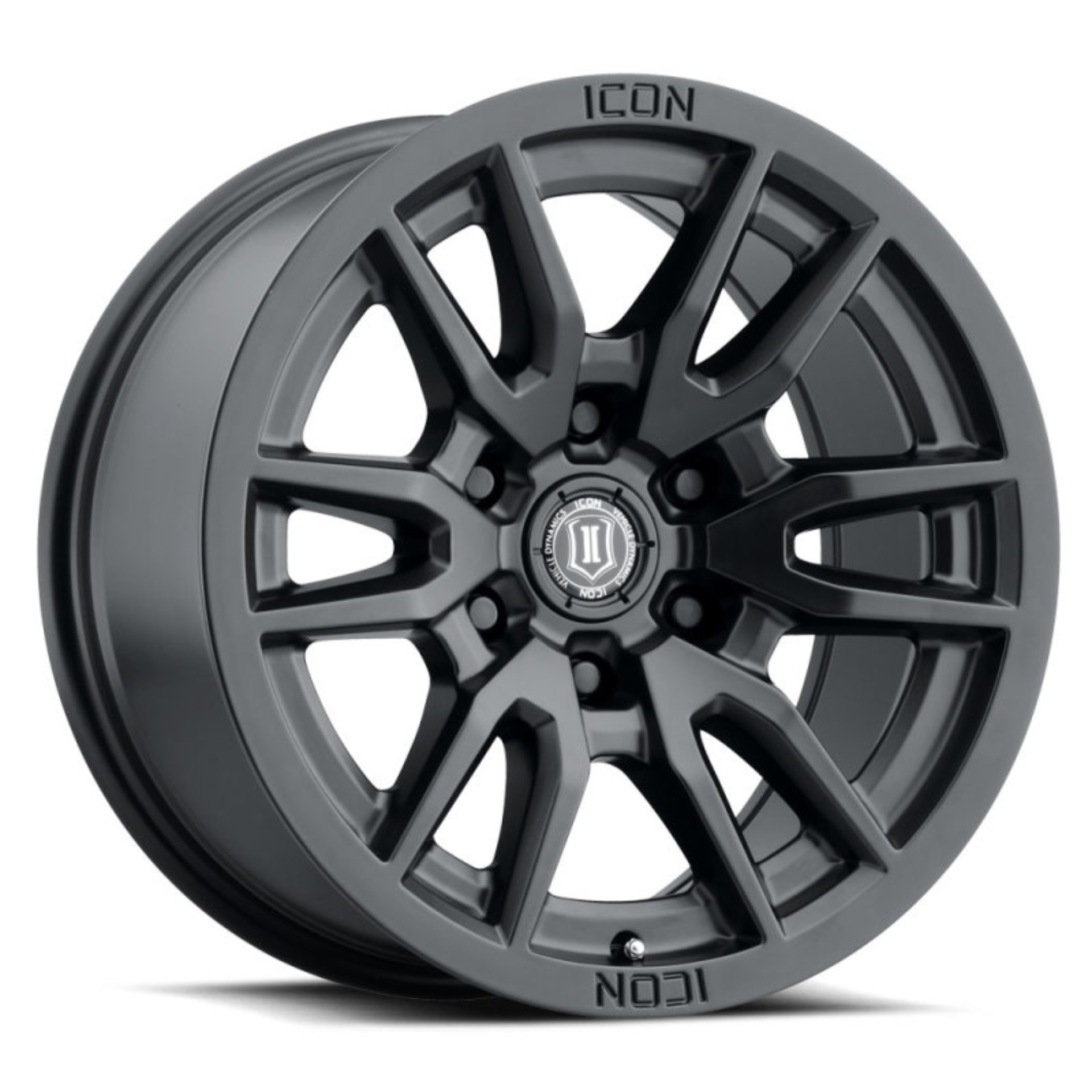 Picture of ICON Vector 6 17x8.5 6x5.5 25mm Offset 5.75in BS 95.1mm Bore Satin Black Wheel