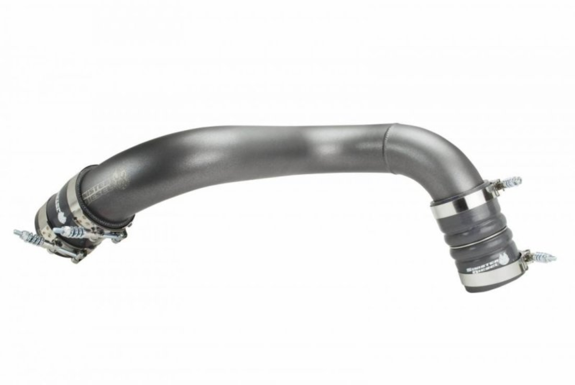 Picture of Sinister Diesel 03-07 Ford 6.0L Powerstroke Cold Side Charge Pipe (Gray)