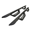 Picture of Westin 14-18 Chevrolet Silverado/GMC Sierra Crew Cab Outlaw Nerf Step Bars (Excl. Diesel) -Text. Blk