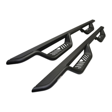Picture of Westin 14-18 Chevrolet Silverado/GMC Sierra Crew Cab Outlaw Nerf Step Bars (Excl. Diesel) -Text. Blk
