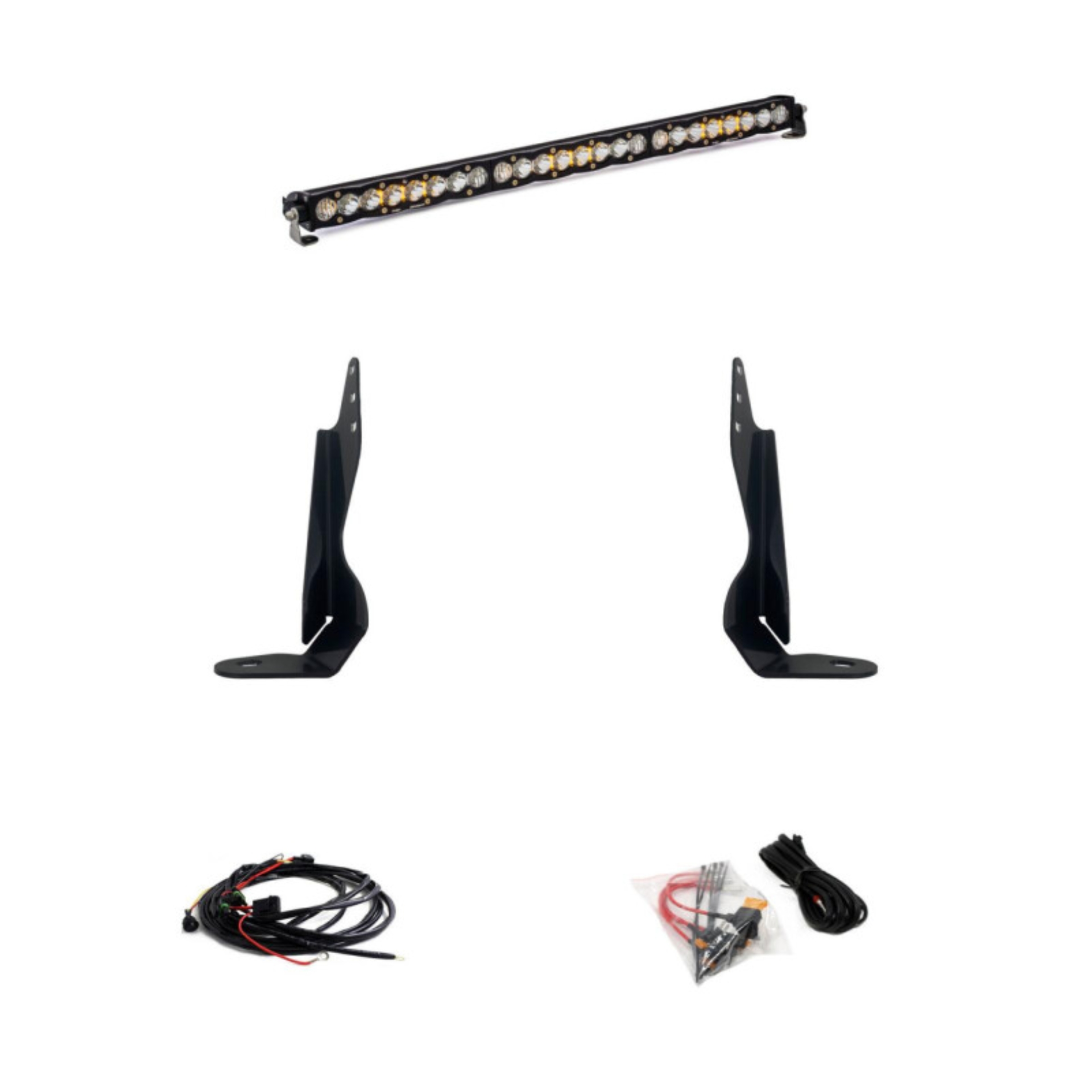 Picture of Baja Designs 2020+ GMC 2500/3500 30in Grille LED Light Bar Kit S8 Driving Combo