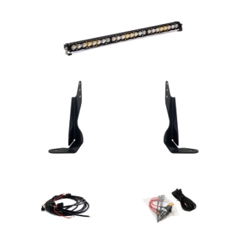 Picture of Baja Designs 2020+ GMC 2500/3500 30in Grille LED Light Bar Kit S8 Driving Combo