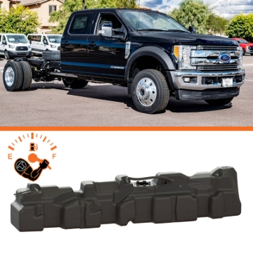 Picture of Titan Fuel Tanks 17-24 Ford 108in Cab & Chassis 54 Gallon XXL Mid-Ship Fuel Tank