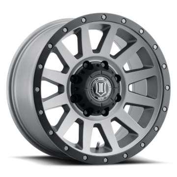 Picture of ICON Compression HD 18x9 8x6.5 12mm Offset 5.5in BS Titanium Wheel