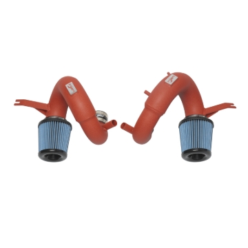 Picture of Injen 19-21 Genesis G70 V6-3.3L Twin Turbo SP Short Ram Air Intake System - Wrinkle Red