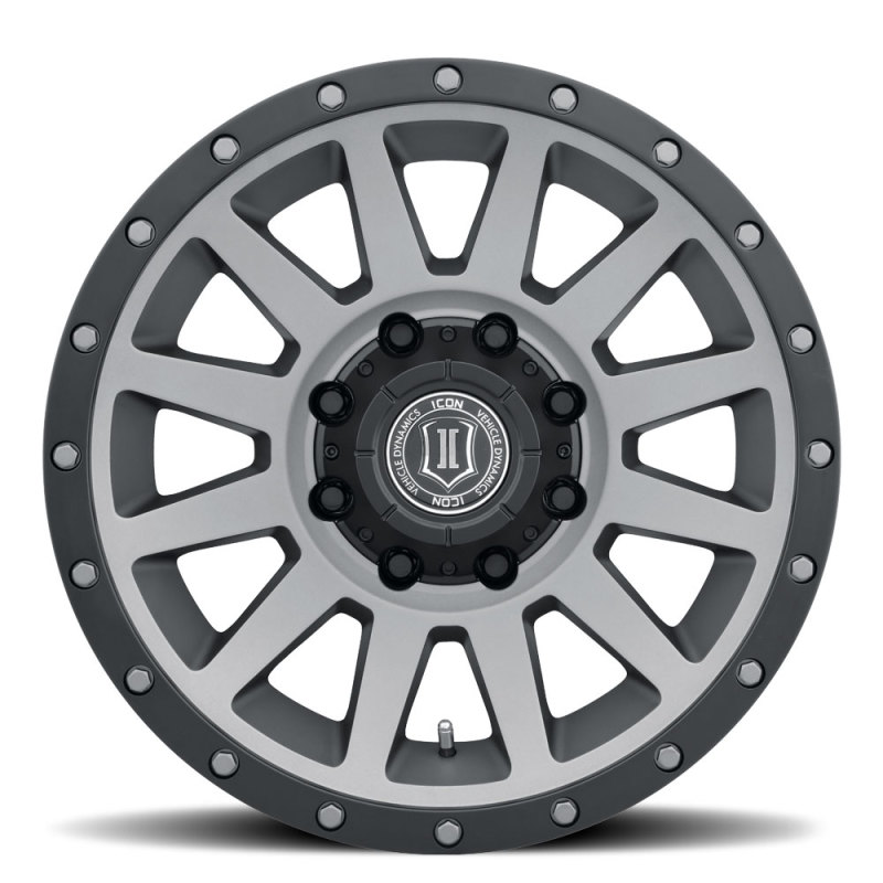 Picture of ICON Compression HD 18x9 8x6.5 12mm Offset 5.5in BS Titanium Wheel
