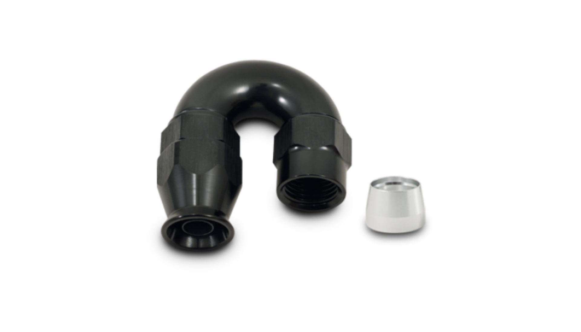 Picture of Vibrant 180 Degree High Flow Hose End Fitting for PTFE Lined Hose -16AN