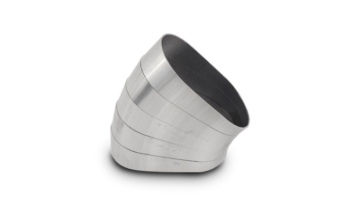 Picture of Vibrant 45 Degree Horizontal Plane Oval 304SS Pie Cuts Nominal Tube 3.50in